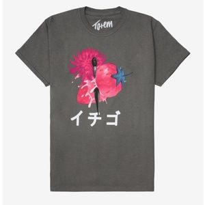 Strawberry Kunai Graphic T-Shirt TEE Japanese Logo Anime Goth Punk Streetwear XS